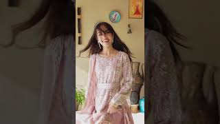 Blush Pink Flared Gharara Chiffon Suit - Video 3
