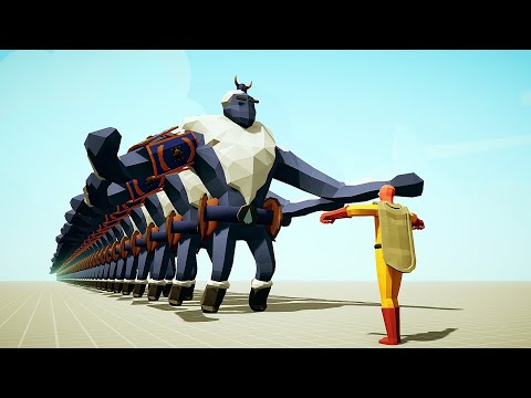 NEW SAITAMA ONE PUNCH MAN vs ICE GIANTS | TABS | Totally Accurate Battle Simulator