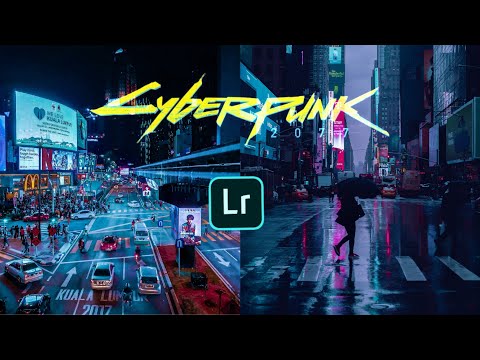 Cyberpunk 2077 lightroom presets mobile free dng xmp with tutorial