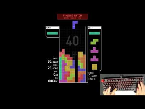 (HANDCAM) TETR.IO 40 Line Sprint - 18.143