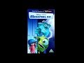Closing To Monsters Inc UK VHS 2002