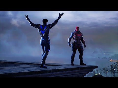 Nightwing Pranks Red Hood Scene - GOTHAM KNIGHTS