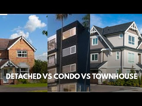 The Right Property For You? Townhouse Vs Condo Vs Detached | Practical Real Estate Investment