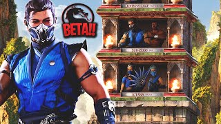 Mortal Kombat 1 Beta -  Klassic Tower Full Gameplay With Sub Zero