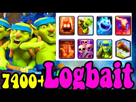 WINNER✌  The craziest Logbait DECK 7400 gameplays👈 Clash Royale
