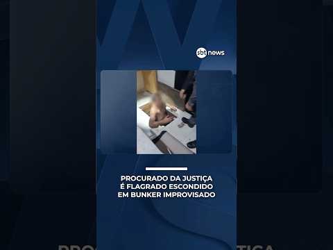 Procurado é flagrado escondido em bunker improvisado no interior de SP | #SeLigaBrasil
