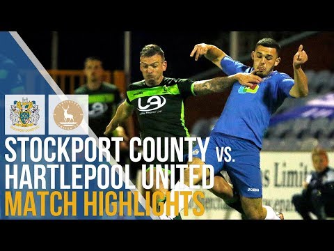 Stockport County Vs Hartlepool United - Match Highlights - 09.10.2019