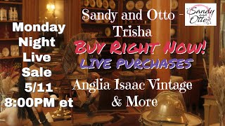 Curated Live Sale Incredible Deals on Unique Vintage Finds! | May 11 @8pm et (5pm pt