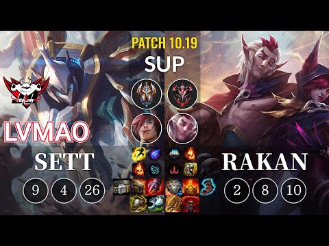 JDG LvMao Sett vs Rakan Sup - KR Patch 10.19