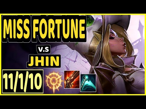 XDSMILEY (MISS FORTUNE) vs JHIN - 11/1/10 KDA BOTTOM ADC GAMEPLAY - EUW Ranked GRANDMASTER