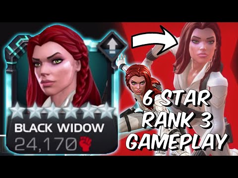 6 Star Rank 3 Black Widow Act 6 & 7 Gameplay! - Max Potential God Mode - Marvel Contest of Champions