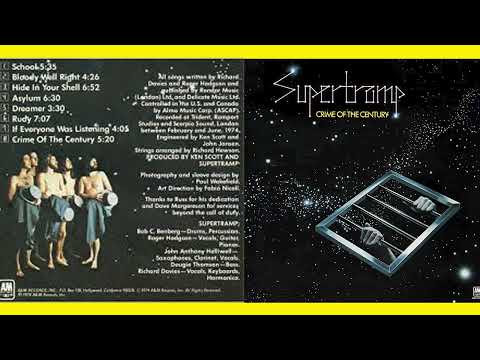 S̲u̲pertramp C̲rime of the C̲e̲ntury (Full Album 1974) With Lyrics - Download links