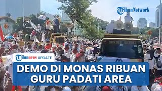 Aksi Demo Ribuan Guru Madrasah di Monas, Wakili 7 Provinsi untuk Tuntut Kesejahteraan Pendidik