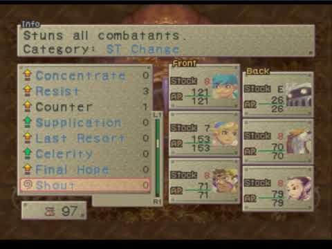 Breath of fire 4: All Learnable Skills