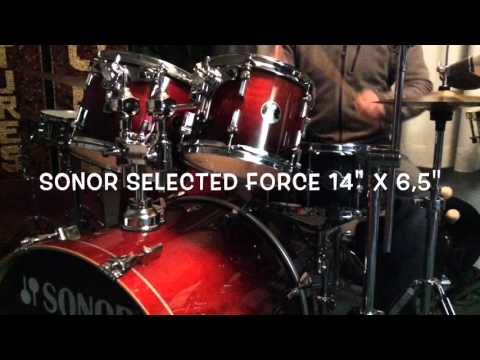 Frank Vidal - Sonor Force 3005 Full Maple/ Force Selected/ Force 2007 Birch Snares