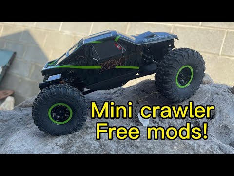 Axial AX24 free shocks mods! Low and slow!