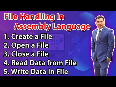 File handling in Assembly Language | Create| Open | Close a File| Read & Write Data from File