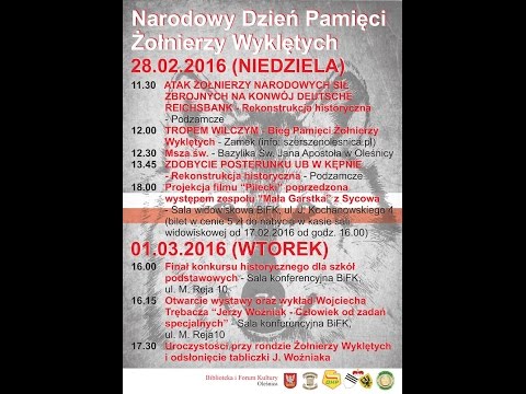 Historyczne inscenizacje w Oleśnicy z okazji Narodowego Dnia Pamięci Żołnierzy Wyklętych