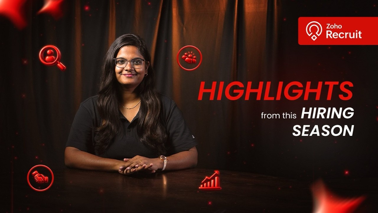 Zoho Recruit product dashboard, from official YouTube demo