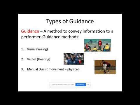 Types of Guidance in Sport, GCSE PE AQA- Paper 2