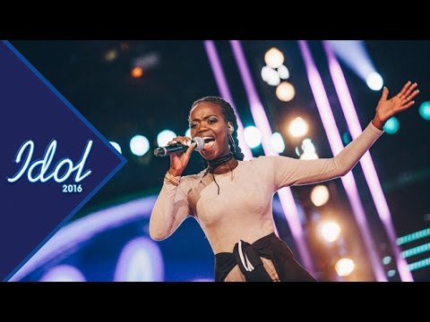 Renaida Braun sjunger Right now i Idol 2016 - Idol Sverige (TV4)
