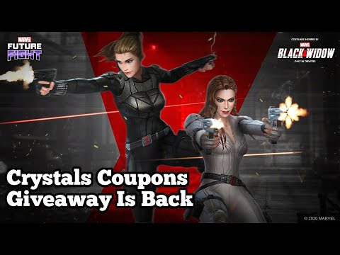 Crystals Coupons Giveaway || Marvel Future Fight ||