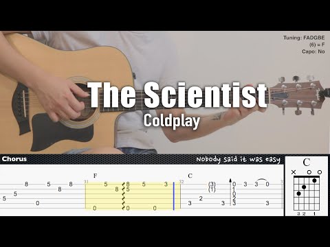 The Scientist - Coldplay | Fingerstyle Guitar | TAB + Chords + Lyrics