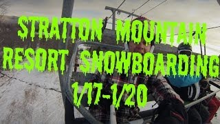 preview picture of video 'Stratton Mountain Resort Snowboarding 1/17-20/2014'