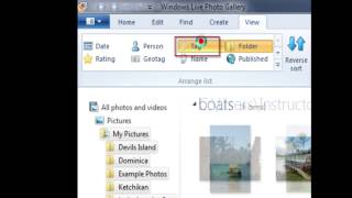 Adjust What You See in Photo Gallery