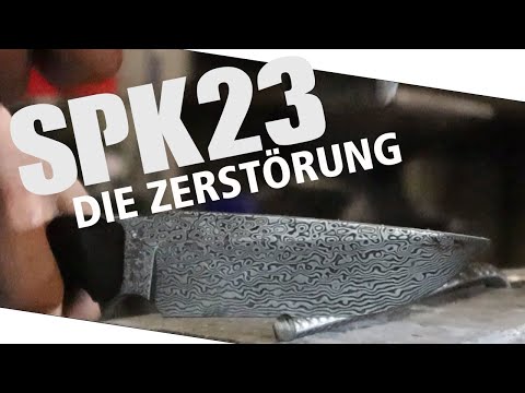SPK23 vs.Geschirrspüler!?Holz hebeln, Stahl hacken, was hält Survival Mattin Messer aus?Finaler Test