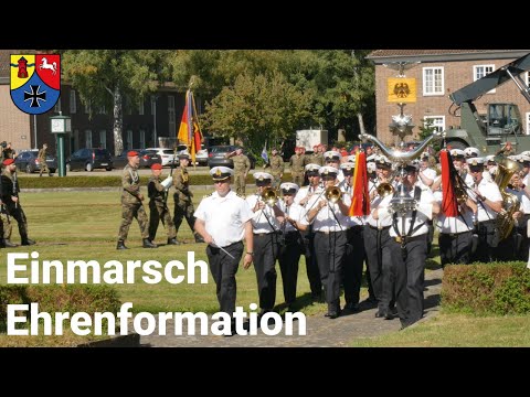Einmarsch Ehrenformation Logistikbataillon 161 Gelöbnis 07.09.2023 Marinemusikkorps Wilhelmshaven