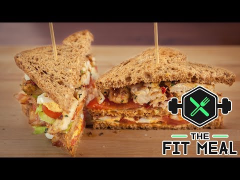 Spicy Chicken Club Sandwich (Bulking, Macronutrients in video)