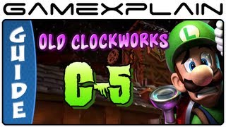 Luigi's Mansion 2: Dark Moon: Old Clockworks C-5 Gem, Boo & Puzzle Guide & Walkthrough (100%!)