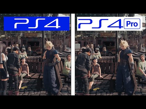 Final Fantasy VII Remake | PS4 VS PS4 Pro | Final Version Graphics & FPS Comparison