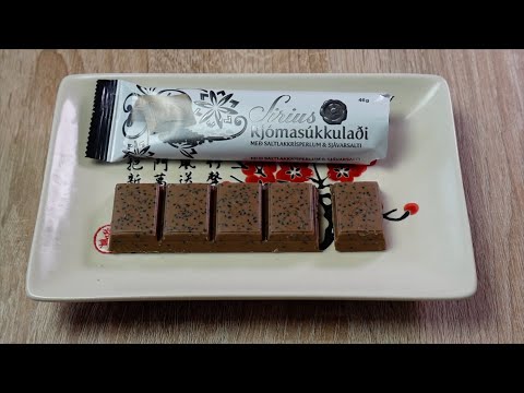 Sirius Rjomasukkuladi  🍫 Schmeckt der Schokoriegel mit Lakritzstücken aus Island ?
