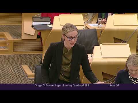 Stage 3 Proceedings: Housing (Scotland) Bill (Part 1) - 30 September 2025