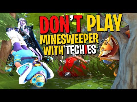 Don't Play Minesweeper with Techies - DotA 2 Funny Moments