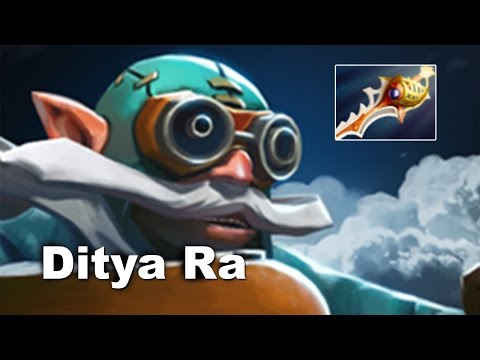Gyro with Rapier Push vs Rat Dota2