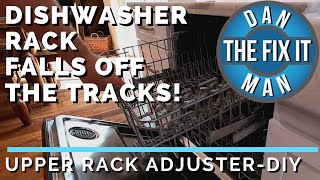 Whirlpool Dishwasher Rack Falls Off the Track - How to Replace the Rack Adjuster Kit Wheel Assembly