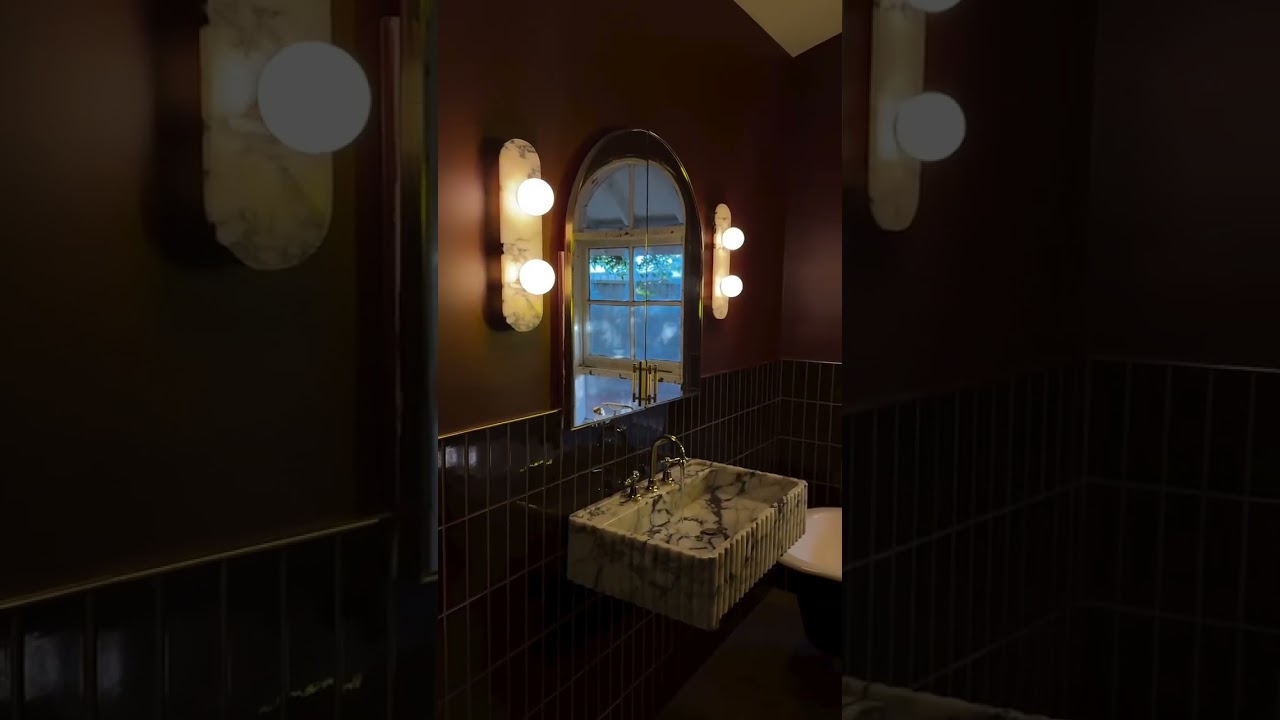 We took a risk and ordered our dream marble sink on Etsy… and safe to say, it paid off 💫