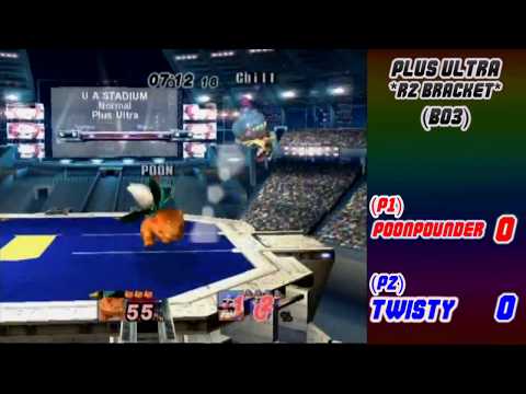 Plus Ultra R2 Bracket Poonpounder(Ivy) vs Twisty(Wario)