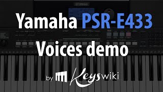 Video thumbnail for Yamaha PSR E 433. Voices demo by KeysMan