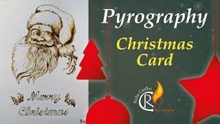 Pyrography – Christmas Card (paper)
