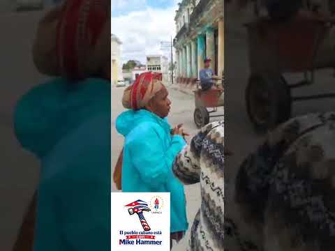 Solidaridad con Mike Hammer en las calles de Regla, en la Habana.