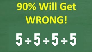 Download lagu 5÷5÷5÷5 =? Maybe 1 in 10 People Can Solve This Math Problem—Are You One of Them? mp3