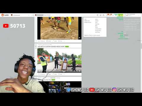 Ishowspeed reacts to KSI getting a signed Messi shirt…