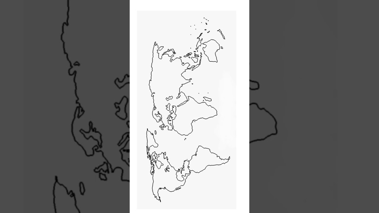 Blank map of World | #map #World #shorts