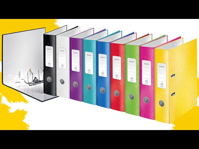 Pasta Arquivo Leitz WOW DIN A4. Dorso. 80 mm. - azul - venda múltiplos 10 un es10050036 10050136 - vídeo 1