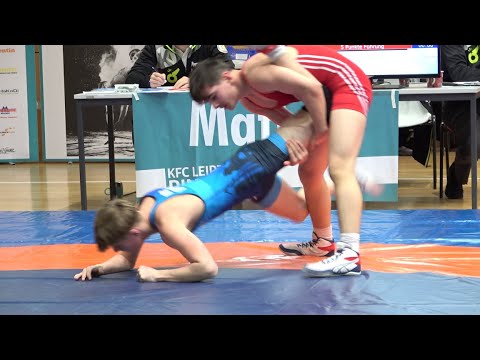 Wrestling / Ringen LM Sachsen 2024, Leipzig, Jugend A (U17) FR, 65 kg, Abdurashidov, M. - Kalupner