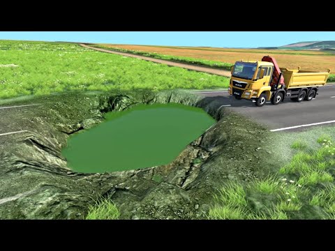 Cars vs Massive Potholes Sa Beamng Nation – BeamNG.Drive